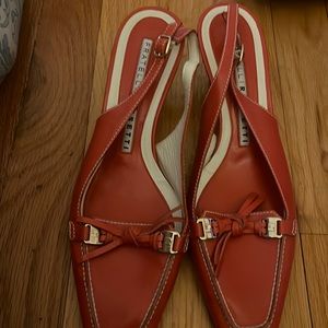 Genuine leather, Italian shoe size 8 strap on the ankle